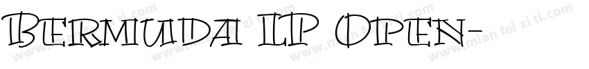 Bermuda LP Open字体转换